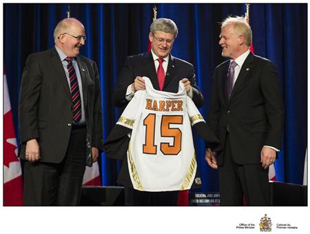 Prime Minister Stephen Harper Visits PDAC 2014 Convention