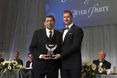 Skookum Jim Award recipient, Peter Moses &amp; James Siddorn, Chair, Convention Planning Committee, SRK Consulting (Canada) Inc.