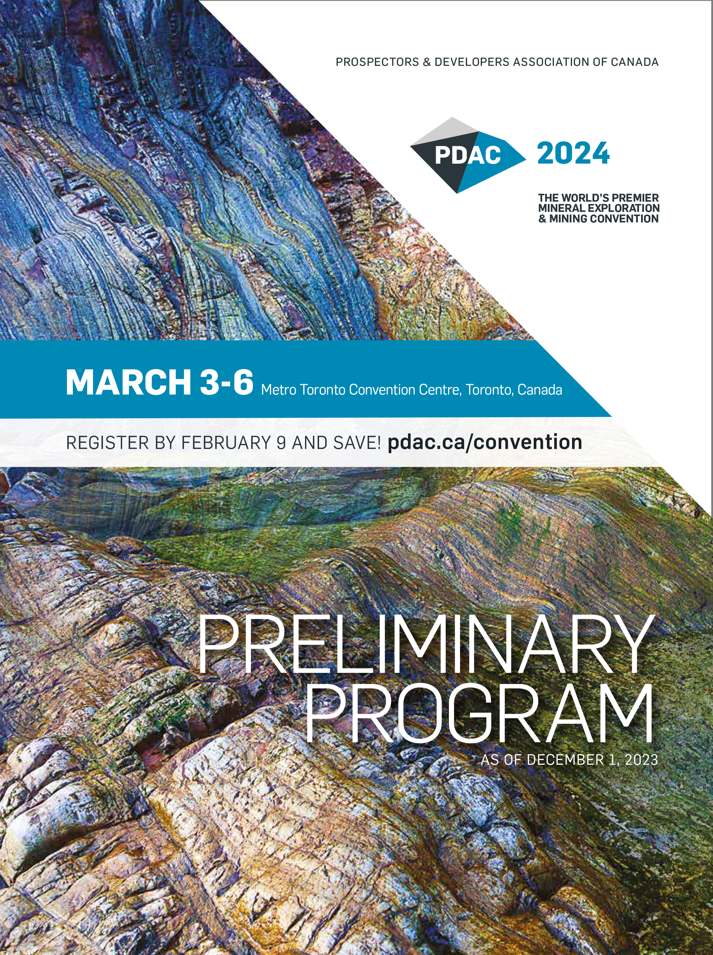 PDAC 2024 Preliminary Program Cover
