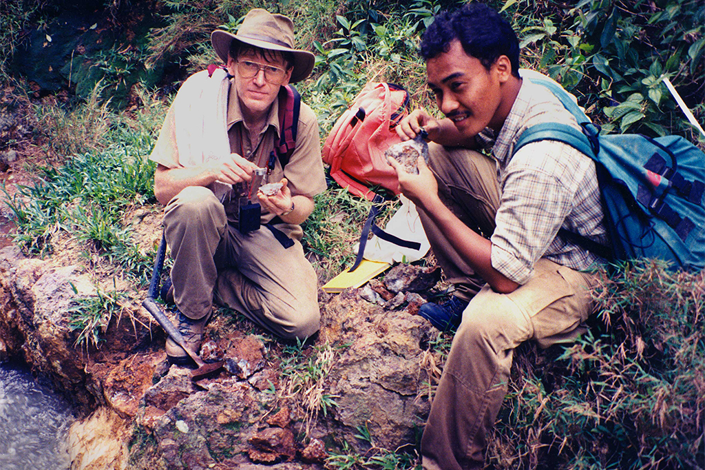 Al Workman and Waluyo in Indonesia, 1997